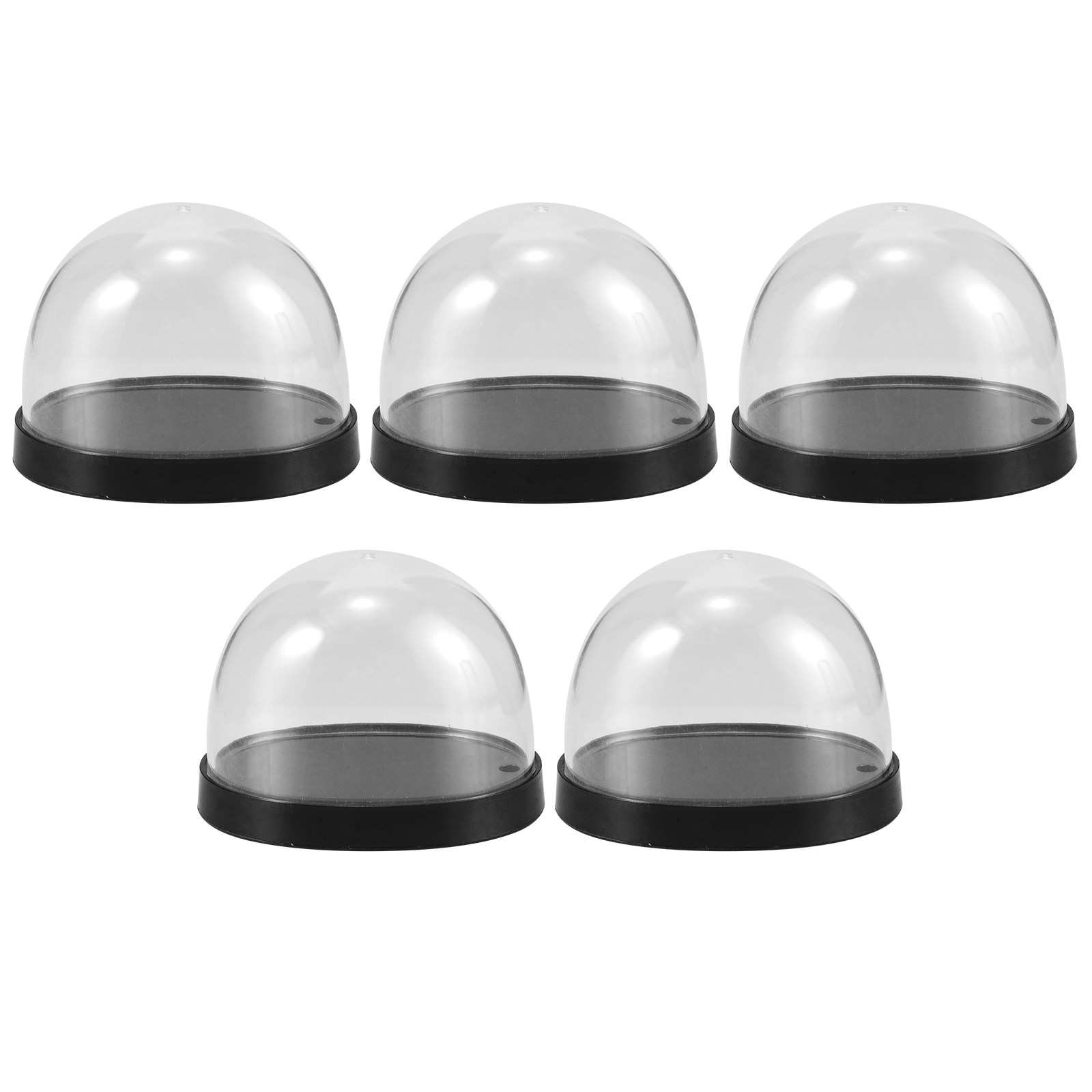 Plastic Dome Clear - 5 комплектов прозрачных пластиковых куполов для