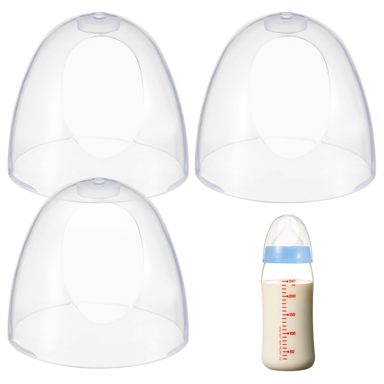Plastic Dome Clear - Сменные пластиковые крышки для детских бутылочек,